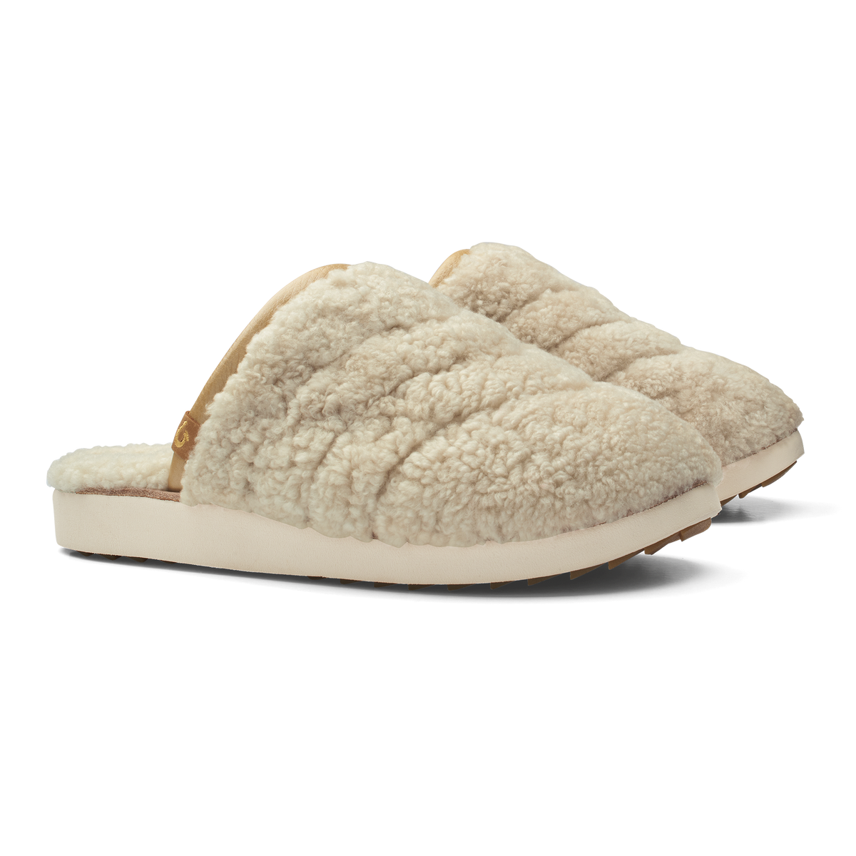 OluKai | Pūpū Mua Women’s Shearling Mule Slipper - Tapa