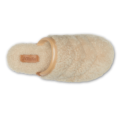 OluKai | Pūpū Mua Women’s Shearling Mule Slipper - Tapa