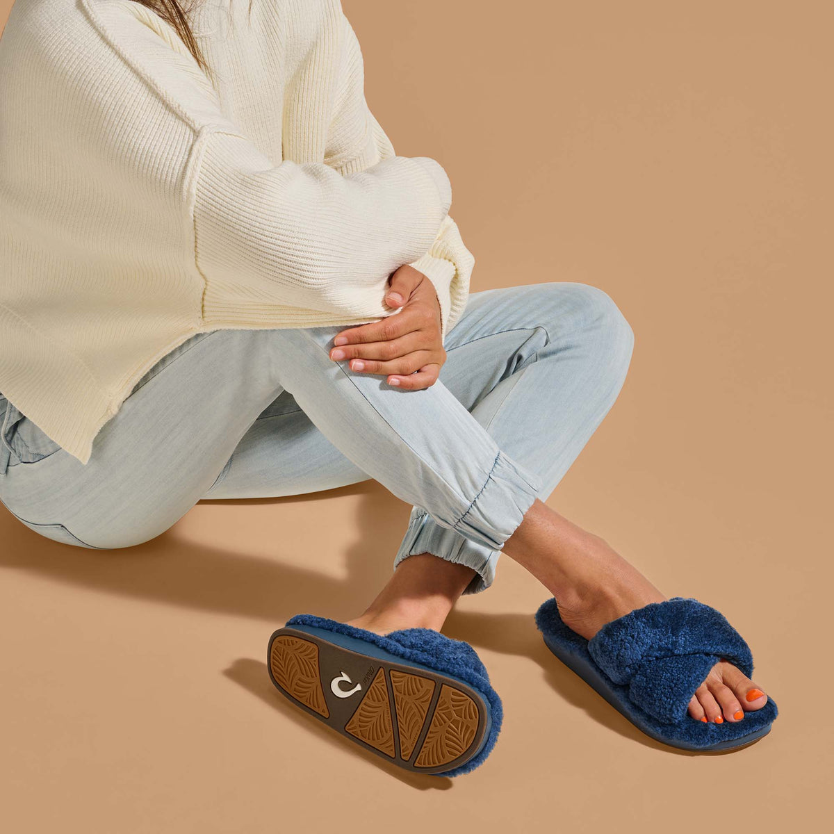 OluKai | Hila Heu Women’s Slide Slipper Sandals - Moonlit Ocean