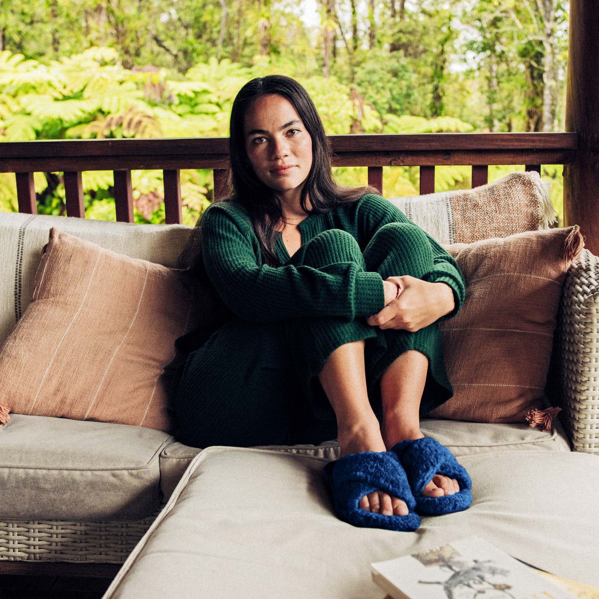 OluKai | Hila Heu Women’s Slide Slipper Sandals - Moonlit Ocean