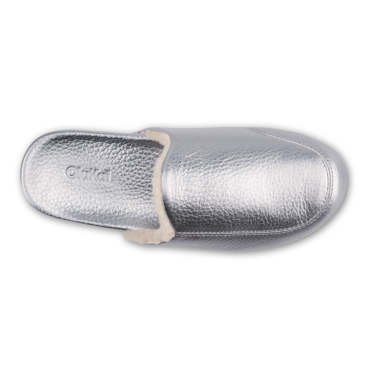 OluKai | Kōnea Women’s Leather Slipper Mules - Silver