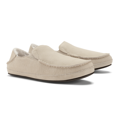 OluKai | Nohea Women's Leather Slippers - Bone