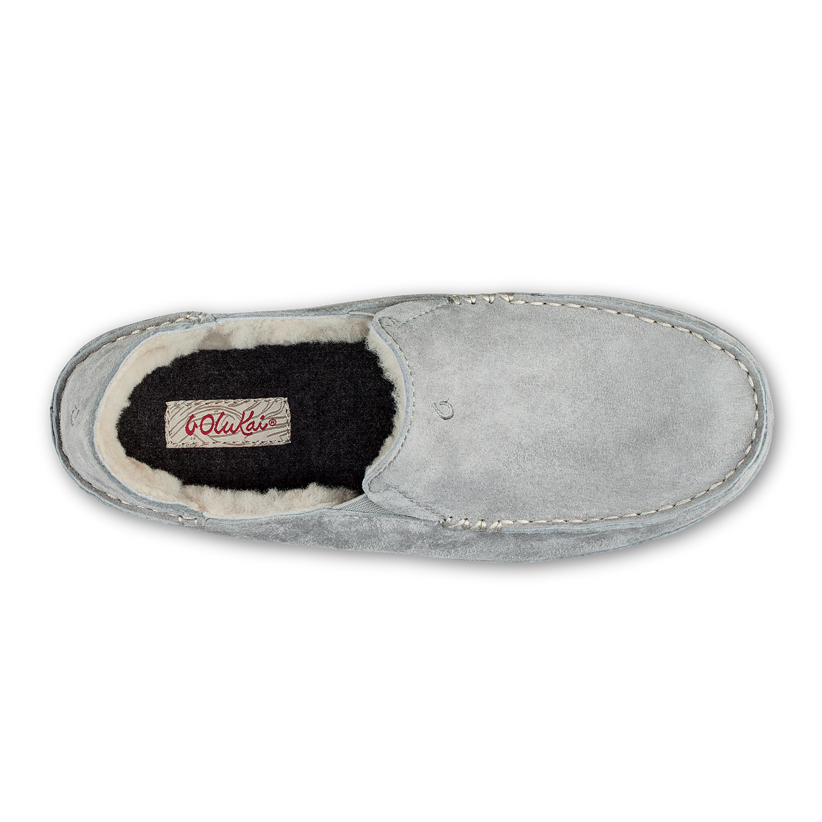 OluKai | Nohea Women's Leather Slippers - Pale Grey