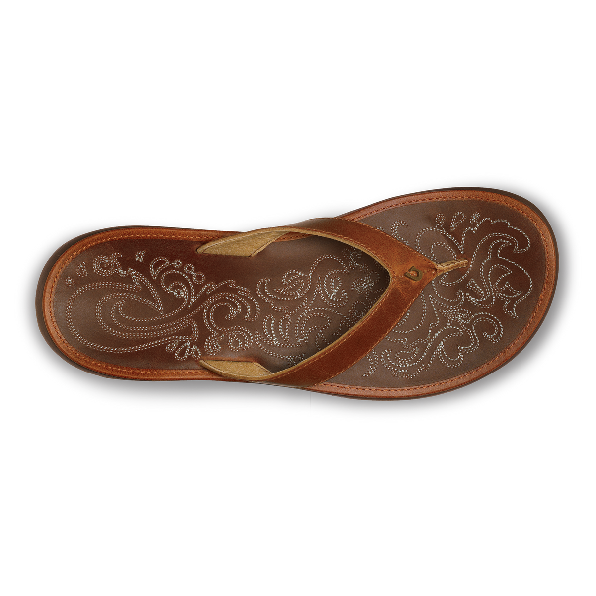 OluKai | Paniolo Women’s Leather Beach Flip Flops - Natural