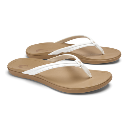 OluKai | Ho‘opio Malua - Bright White / Warm Sand