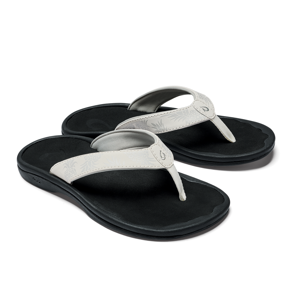 OluKai | ‘Ohana Women's Beach Sandals - Bright White / Hua