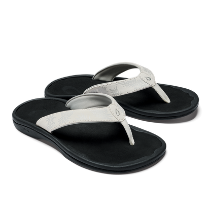 OluKai | ‘Ohana Women's Beach Sandals - Bright White / Hua