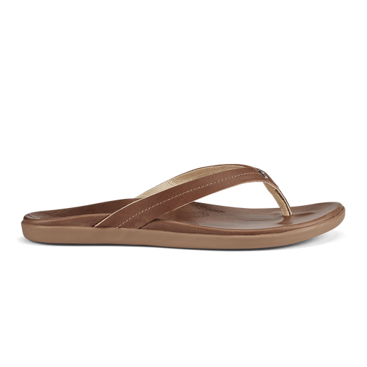 OluKai | Honu Women’s Leather Beach Sandals - Tan