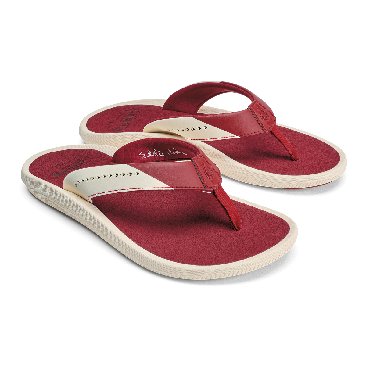OluKai | Ulele - Off White / Deep Red
