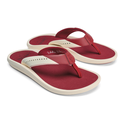 OluKai | Ulele - Off White / Deep Red