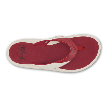 OluKai | Ulele - Off White / Deep Red