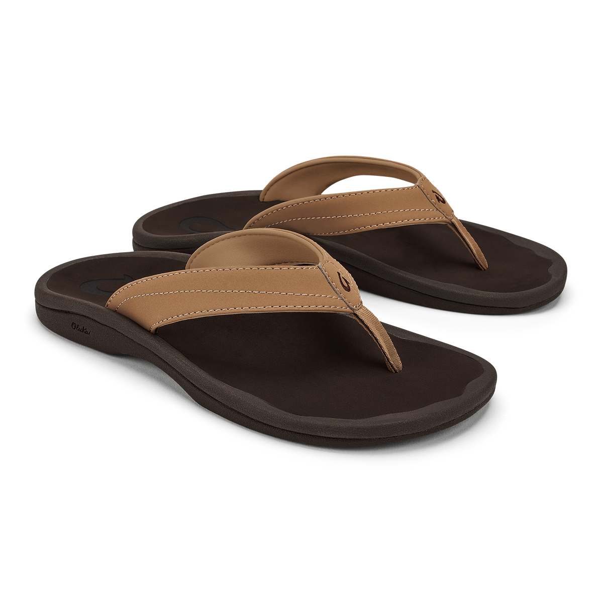 OluKai | ‘Ohana Women's Beach Sandals - Almond / Dark Java