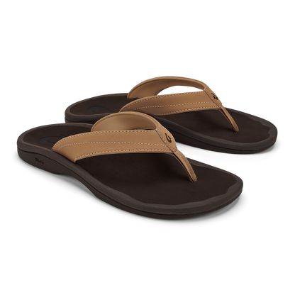 OluKai | ‘Ohana Women's Beach Sandals - Almond / Dark Java