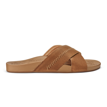 OluKai | Kipe‘a ‘Olu Women‘s Slide Sandals - Sahara