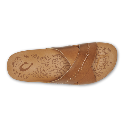 OluKai | Kipe‘a ‘Olu Women‘s Slide Sandals - Sahara