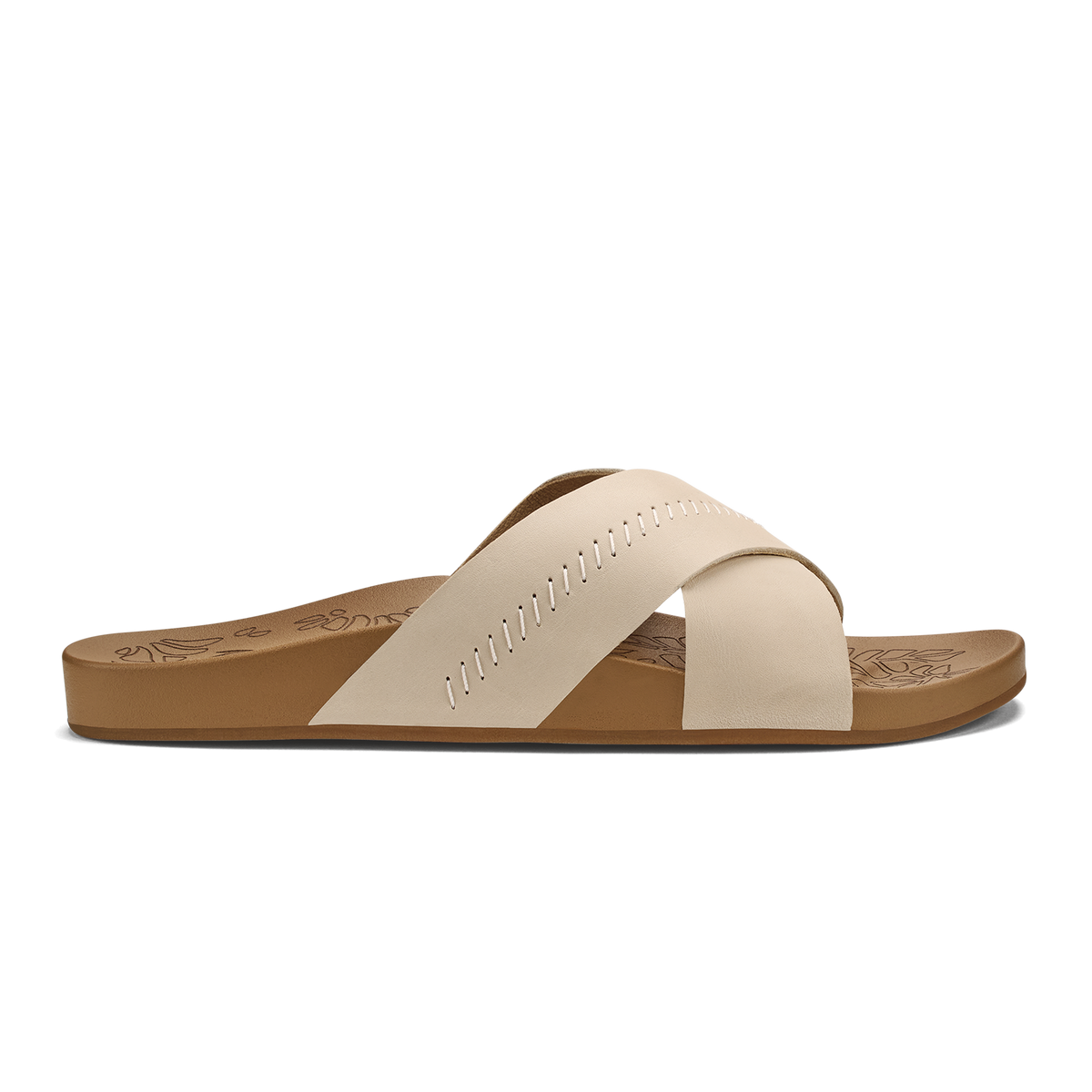 OluKai | Kipe‘a ‘Olu Women‘s Slide Sandals - Puka / Tan