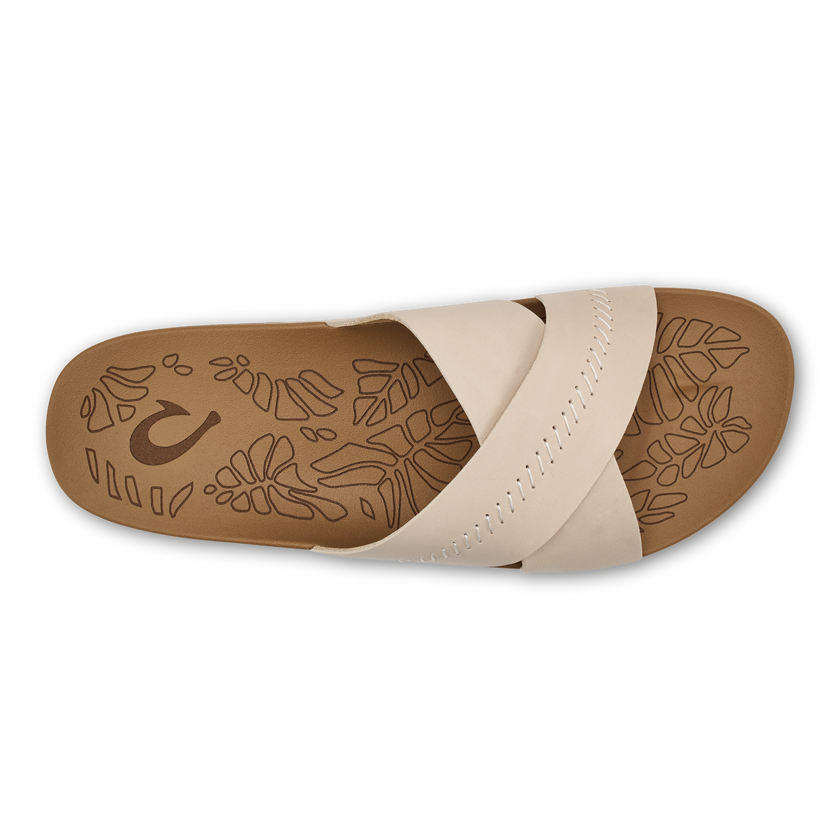 OluKai | Kipe‘a ‘Olu Women‘s Slide Sandals - Puka / Tan
