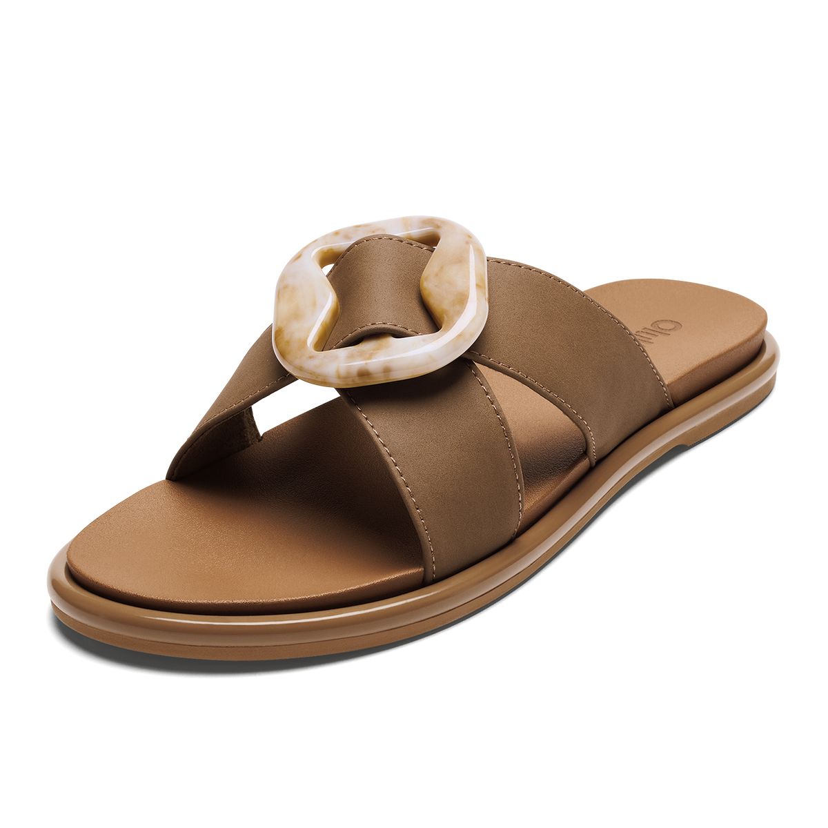 OluKai | La‘i Slide Women’s Slide Beach Sandals - Tan