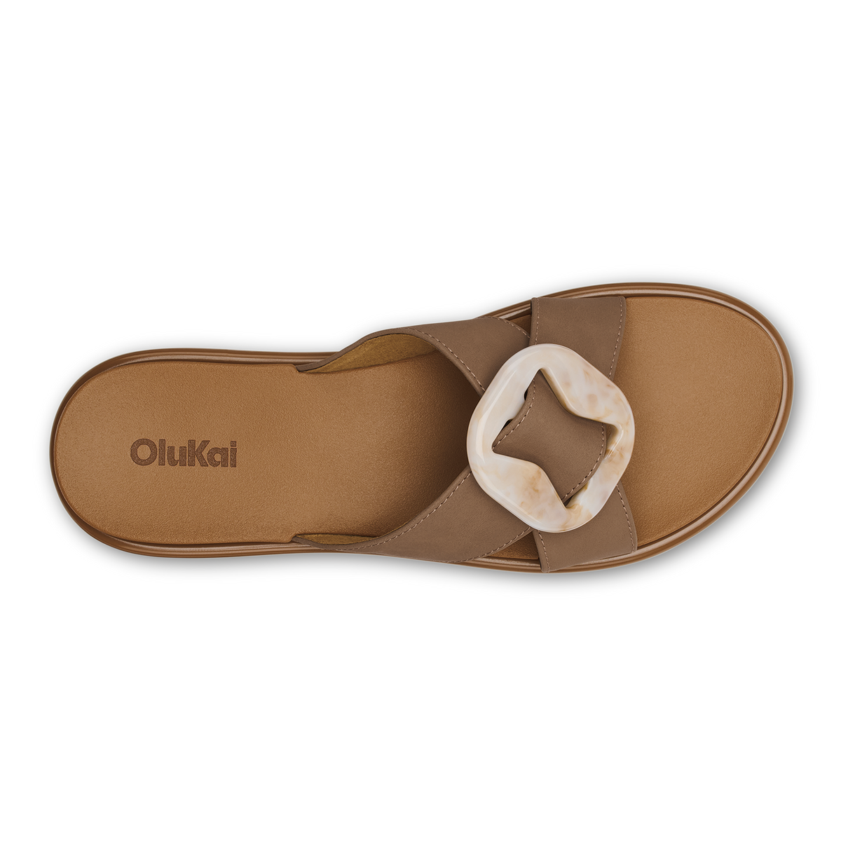 OluKai | La‘i Slide Women’s Slide Beach Sandals - Tan