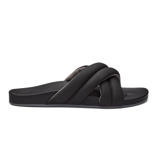 OluKai | Hila Women’s Beach Slide Sandals - Black