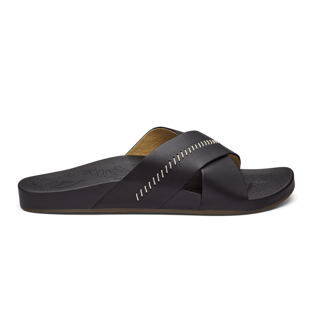 OluKai | Kipe‘a ‘Olu Women‘s Slide Sandals - Black