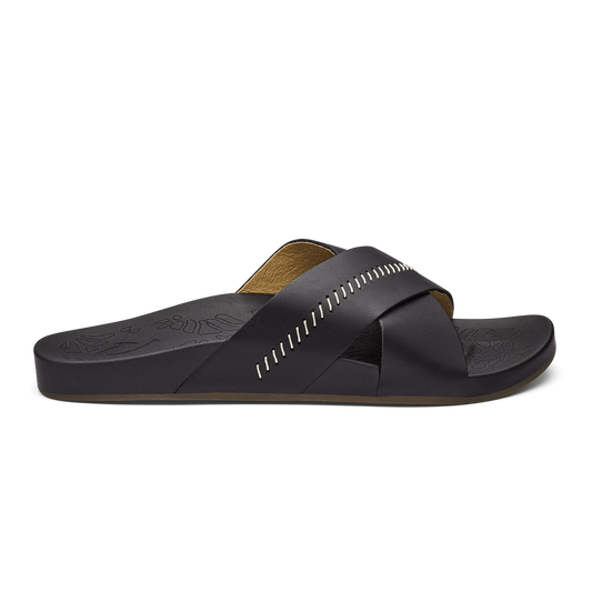 OluKai | Kipe‘a ‘Olu Women‘s Slide Sandals - Black
