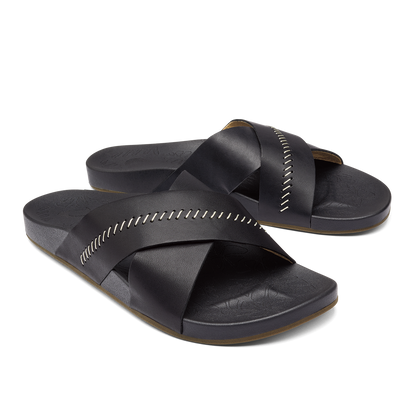 OluKai | Kipe‘a ‘Olu Women‘s Slide Sandals - Black