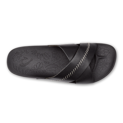OluKai | Kipe‘a ‘Olu Women‘s Slide Sandals - Black