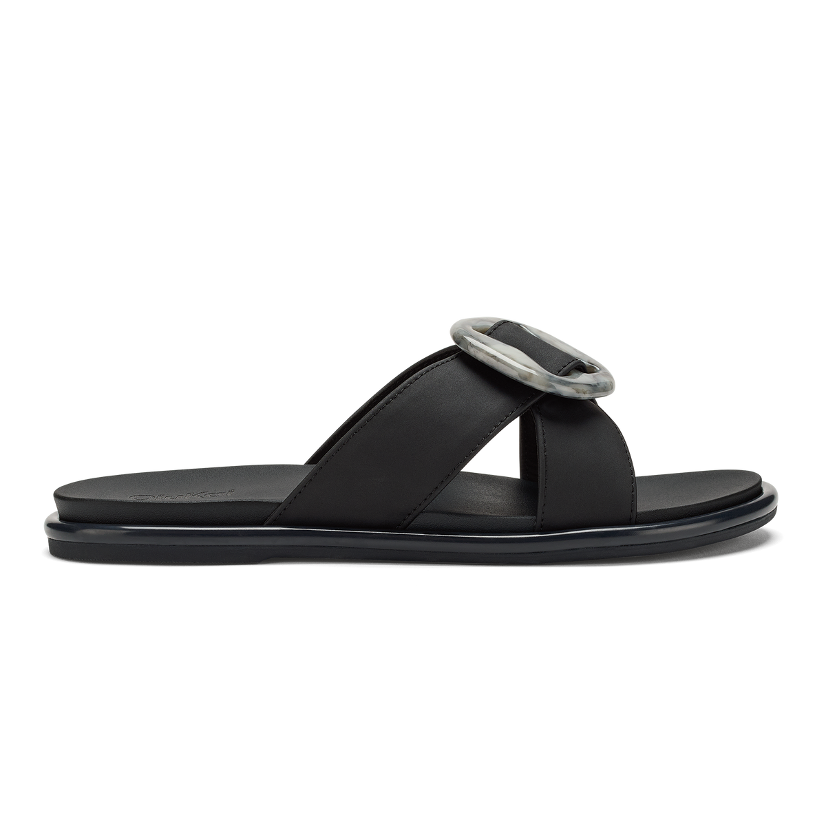 OluKai | La‘i Slide Women’s Slide Beach Sandals - Lava Rock