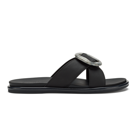 OluKai | La‘i Slide Women’s Slide Beach Sandals - Lava Rock