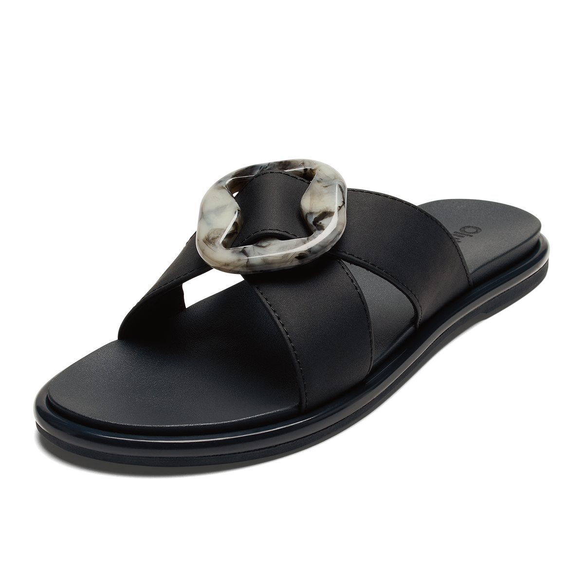 OluKai | La‘i Slide Women’s Slide Beach Sandals - Lava Rock