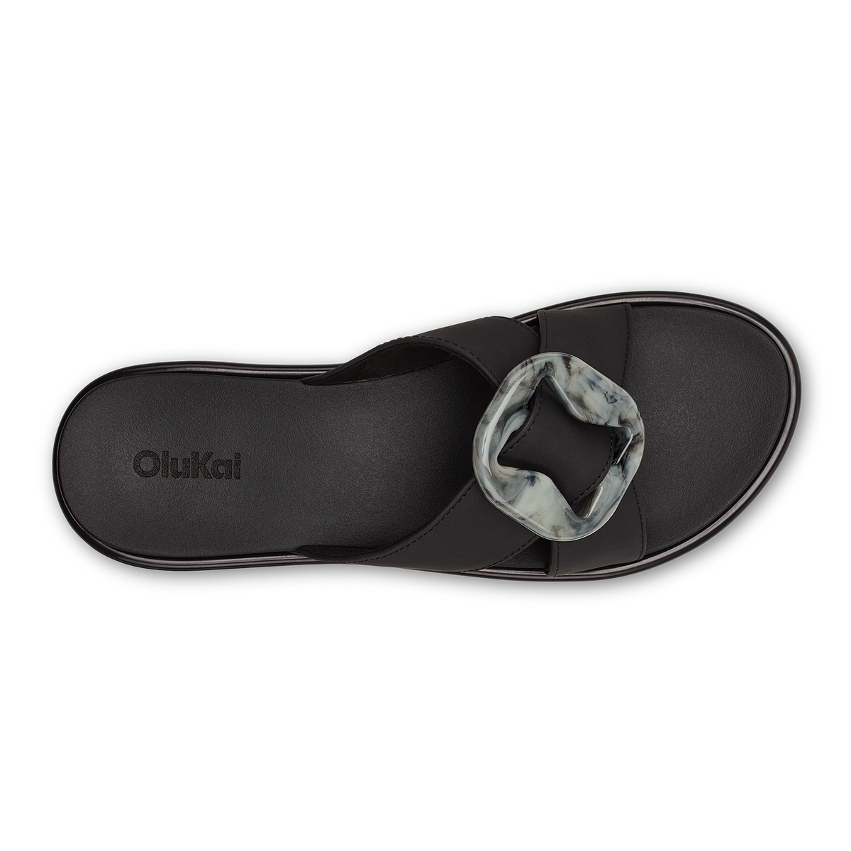 OluKai | La‘i Slide Women’s Slide Beach Sandals - Lava Rock