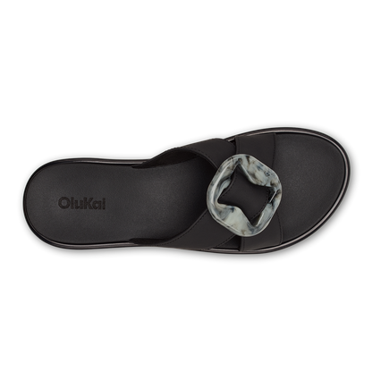 OluKai | La‘i Slide Women’s Slide Beach Sandals - Lava Rock