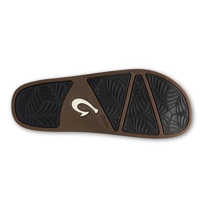 OluKai | Kāmola Women’s Leather Slide Sandals - Black