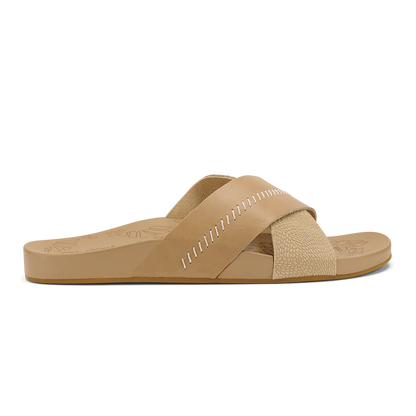 OluKai | Kipe‘a ‘Olu Women‘s Slide Sandals - Warm Sand