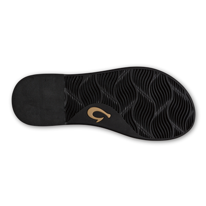 OluKai | La‘i Slide Women’s Slide Beach Sandals - Black