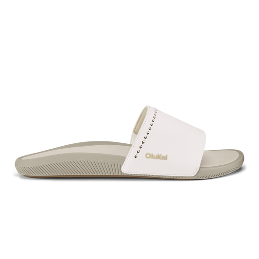 OluKai | Ulele Slide - Bright White / Tapa