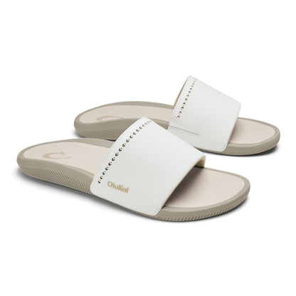 OluKai | Ulele Slide - Bright White / Tapa