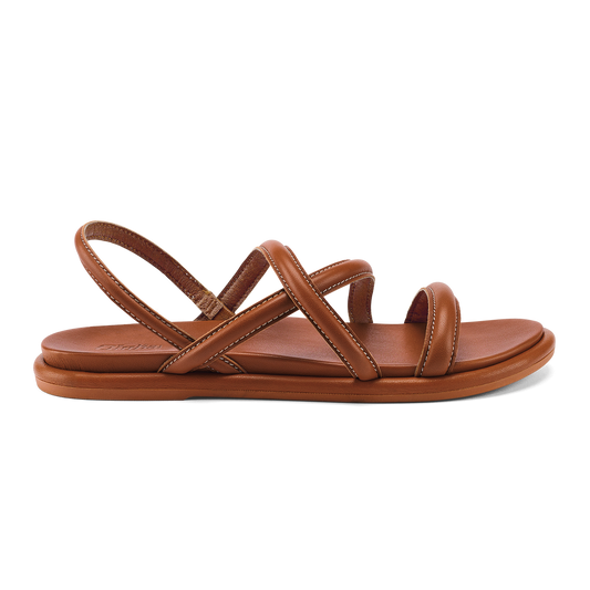 OluKai | Tiare Strappy Women’s Leather Sandals - Fox