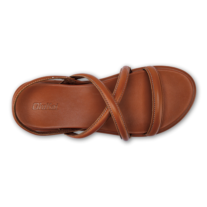 OluKai | Tiare Strappy Women’s Leather Sandals - Fox