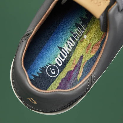 OluKai | Wailea Women’s Waterproof Leather Golf Shoes - Stone