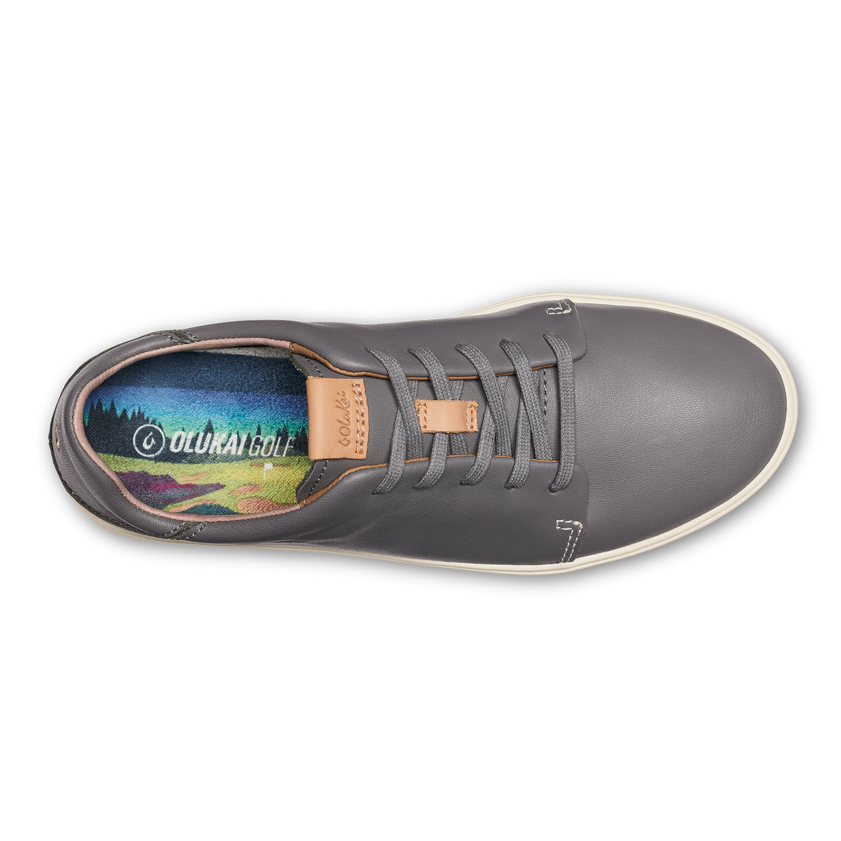 OluKai | Wailea Women’s Waterproof Leather Golf Shoes - Stone
